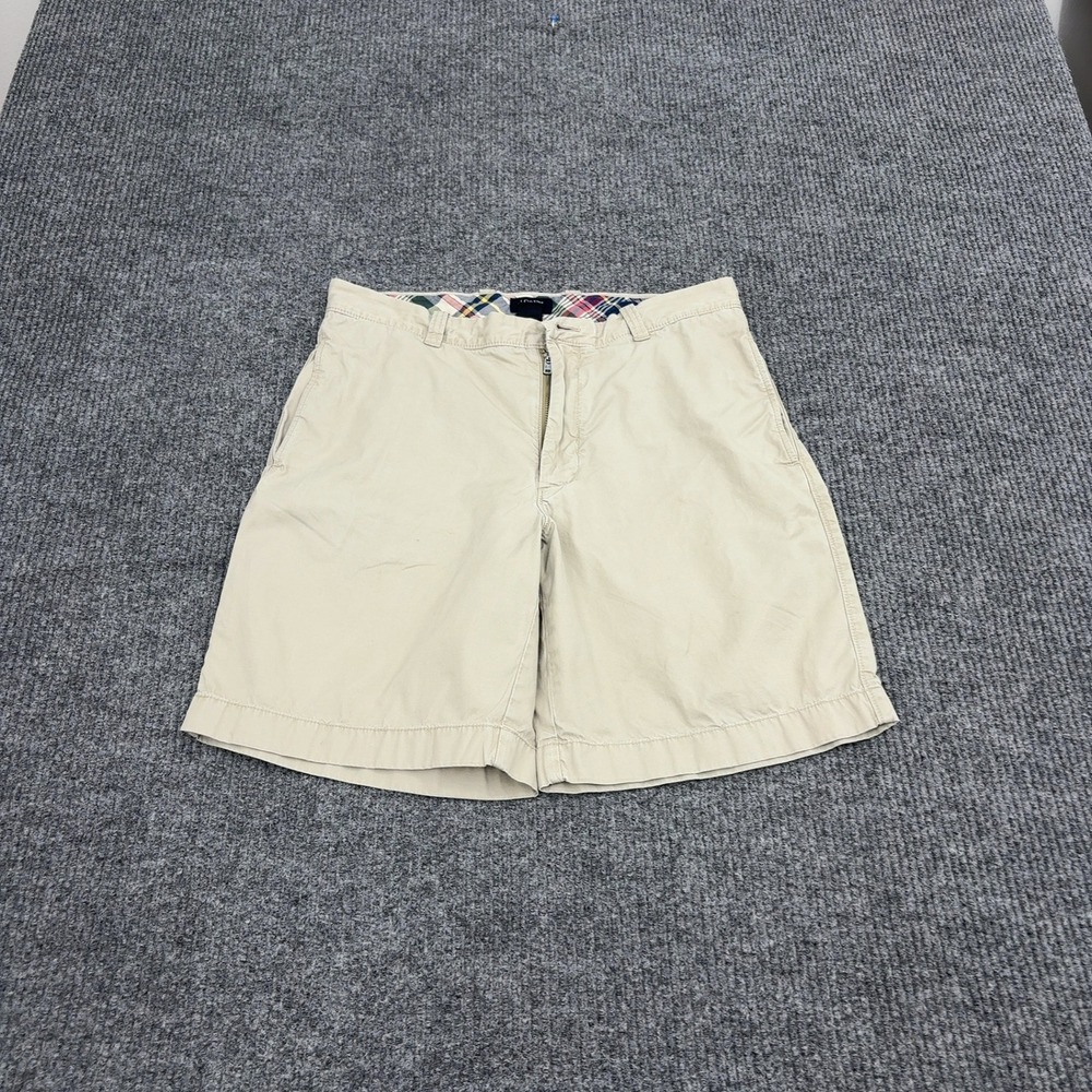 J Crew Shorts Mens 32W Khaki Cotton‎ Regular Fit Chino Preppy Casual Summer